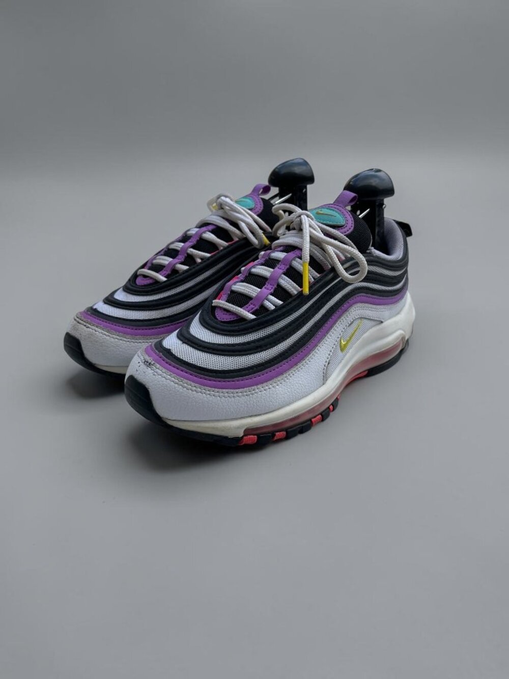 Nike Air Max 97 Shoes US 7.5 Purple/Black/White Retro Running Sneakers - Picture 2 of 6